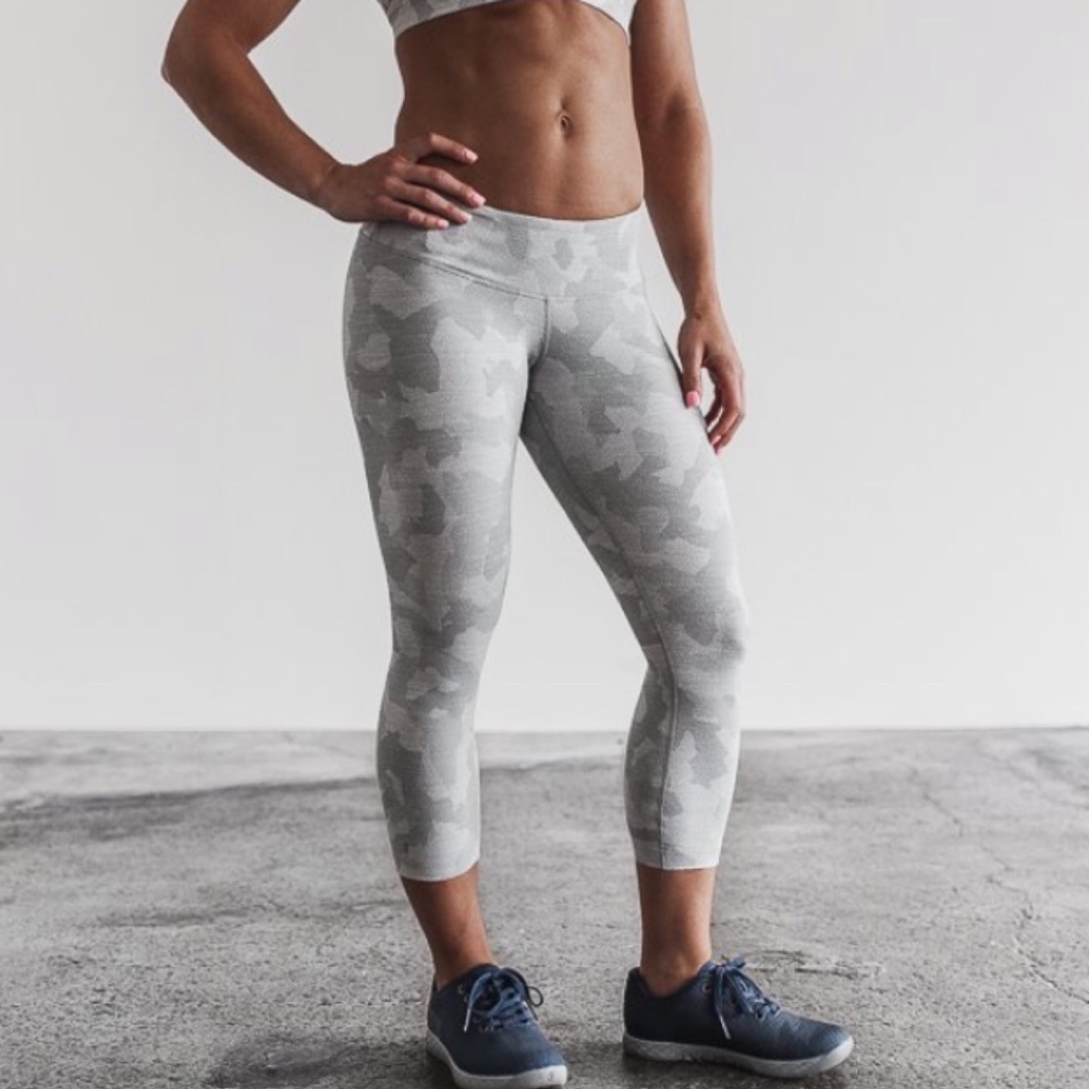 NoBull Crop Melange Glacier Camo